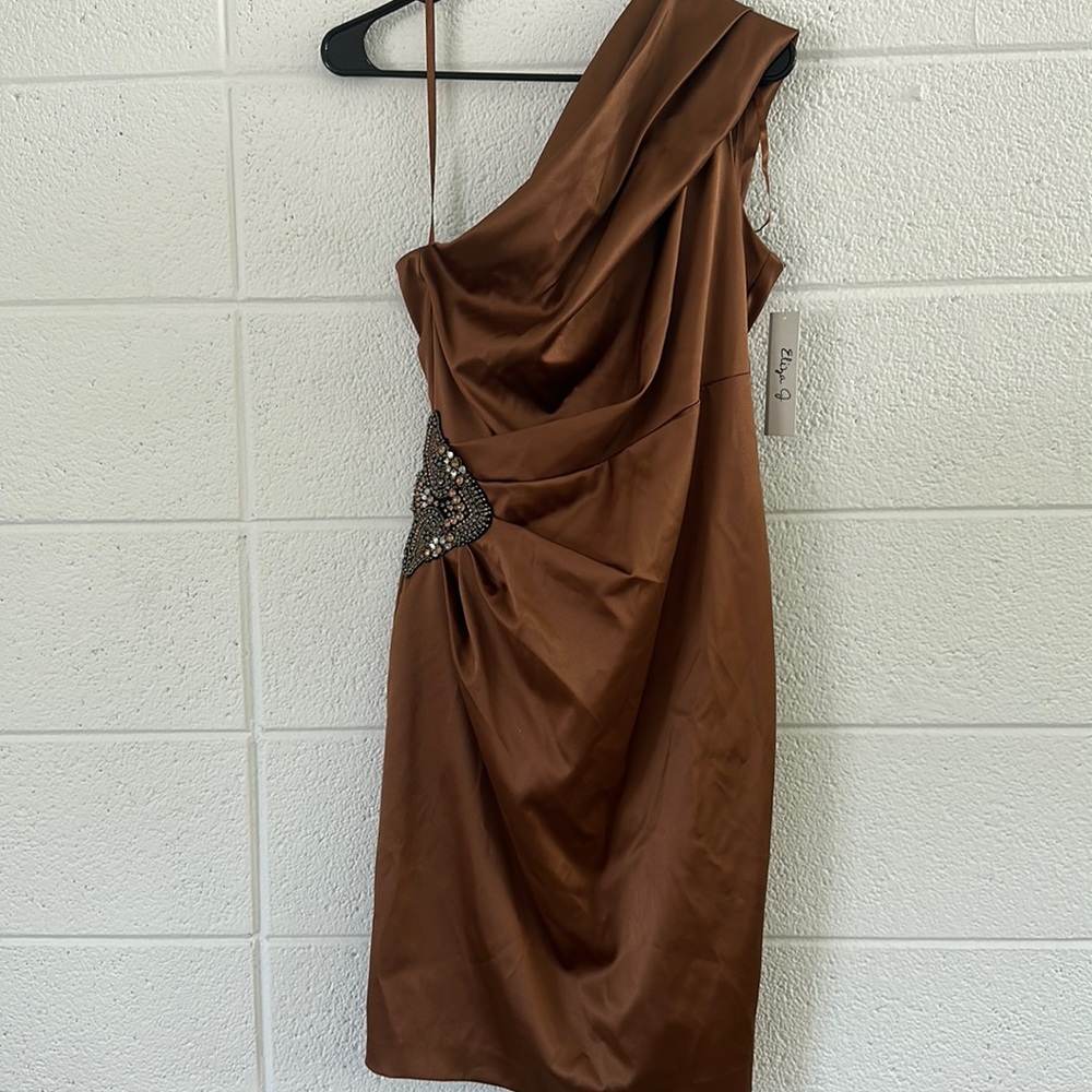 Brand new bronze formal dress.